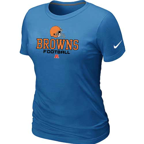 Nike Cleveland Browns Women's Critical Victory NFL T-Shirt - Light Blue